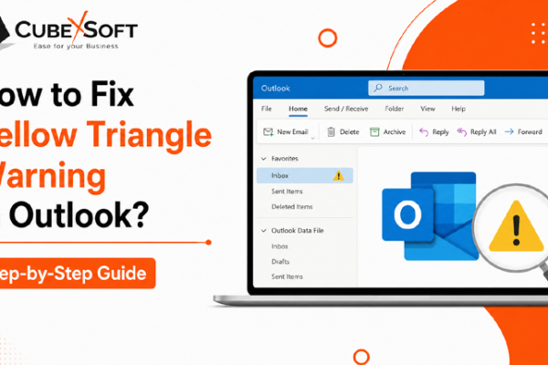 fix yellow triangle in Outlook