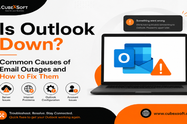 down outlook.com