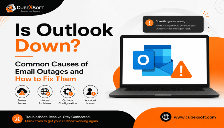 down outlook.com