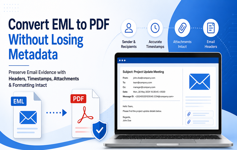 EML files to PDF conversion