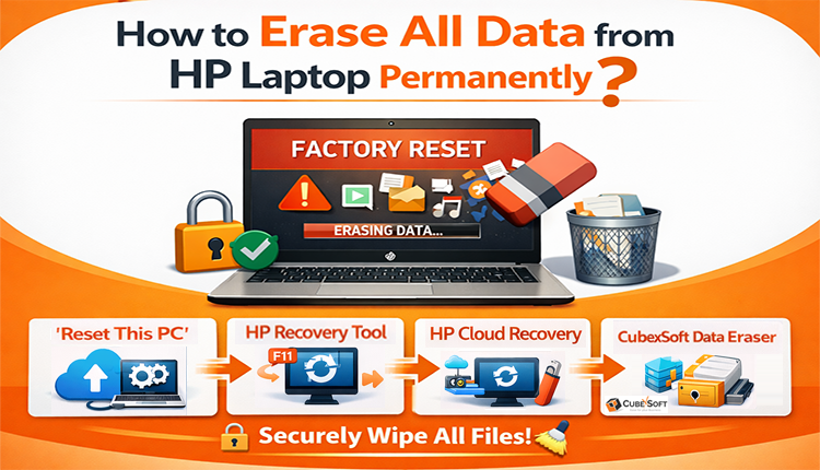 remove data from an HP laptop