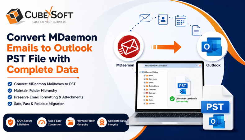 Convert MDaemon Emails to Outlook PST File