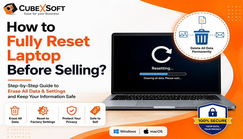 how to fully reset laptop before selling